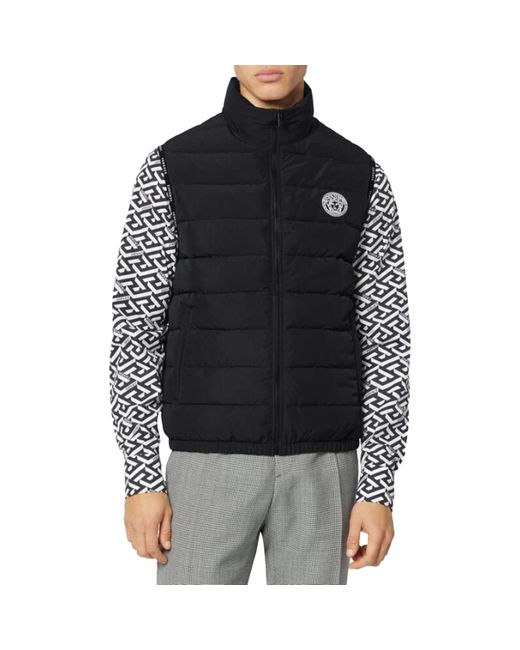 Versace Synthetic Medusa Puffer Vest in 