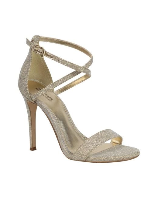 michael kors gold high heel sandals