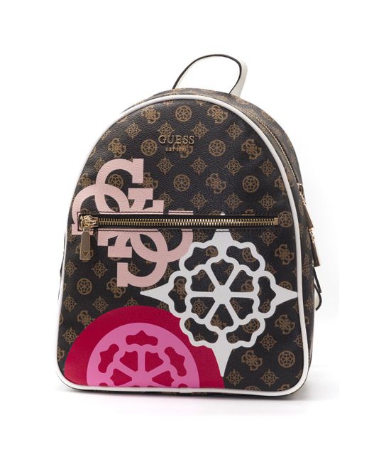 Guess Leather Vikky Backpack in White Lyst