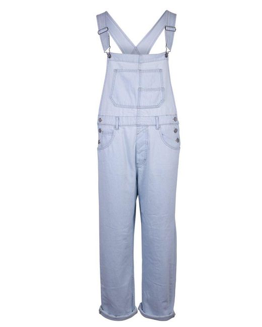 Free People Ziggy Denim Overalls In Bleach Bloom in Blue Lyst
