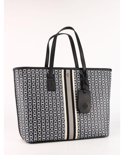 tory burch gemini link small tote black