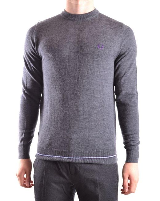 Fred Perry Sweater in Grey (Gray) for Men - Lyst
