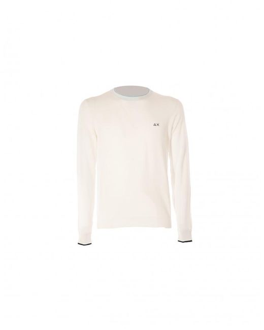 Sun 68 Maglia In Cotone Bianco in White for Men | Lyst