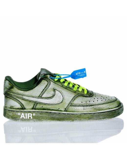 Nike Leather Sneakers in Green for Men - Save 25% | Lyst