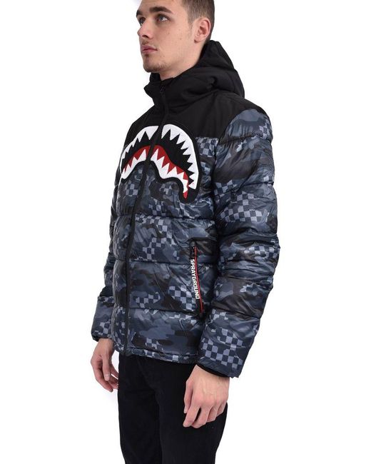 black checkered windbreaker