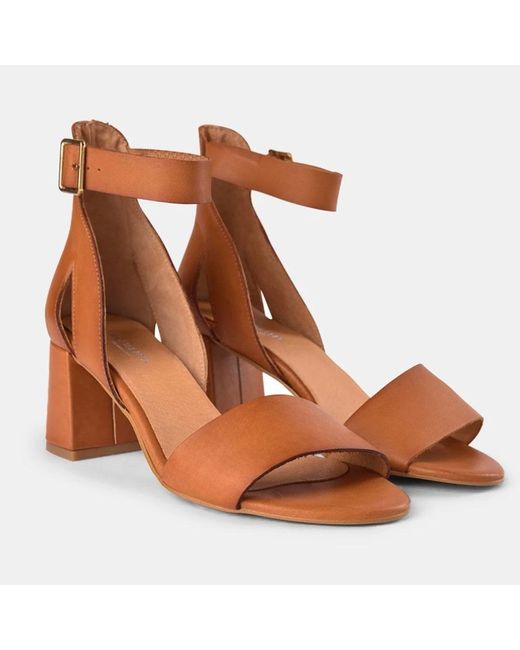 Shoe The Bear Leather May Sandal , Colour:tan in Brown - Lyst