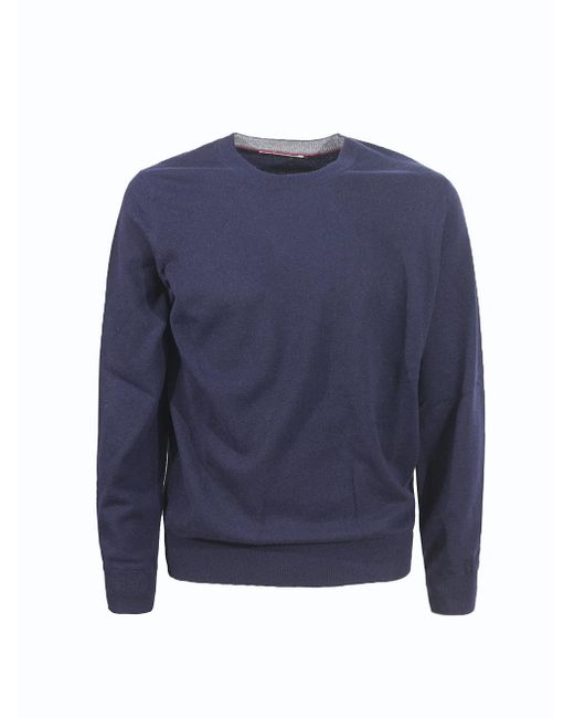 Brunello Cucinelli Sweaters in Blue for Men | Lyst