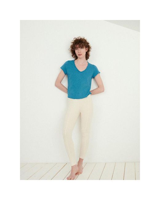 American Vintage Cotton Short Sleeve Sonoma Top-creme Anglais Vintage in  Yellow | Lyst Canada