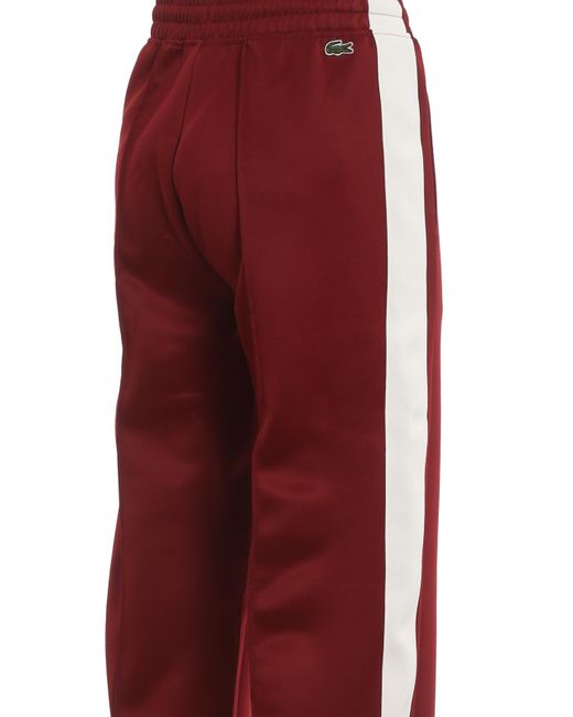 Lacoste Trousers in Red | Lyst