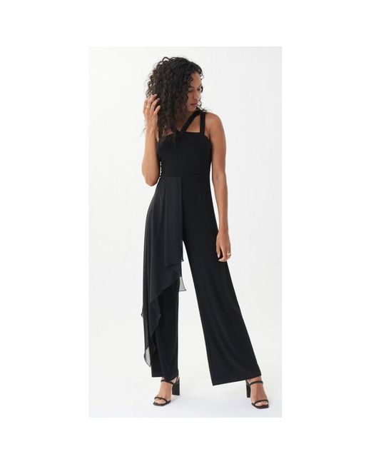 Joseph Ribkoff Synthetic Jumpsuit With Overlay in Black Lyst