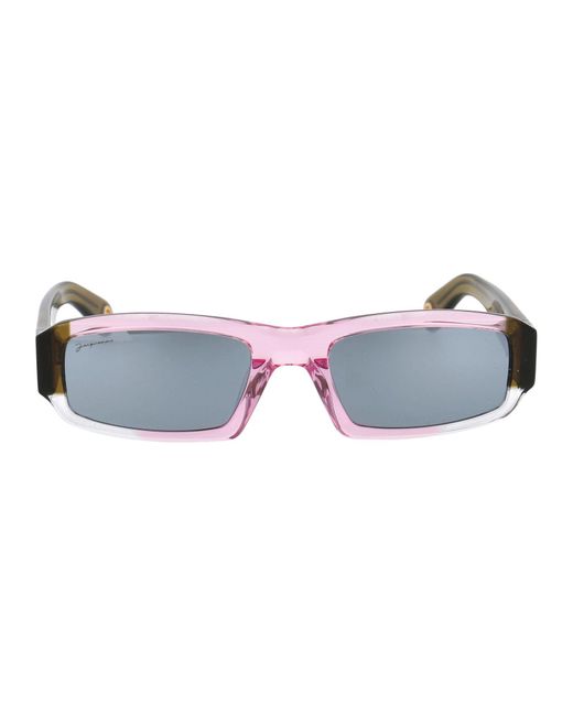 Jacquemus Metal Sunglasses in Pink | Lyst