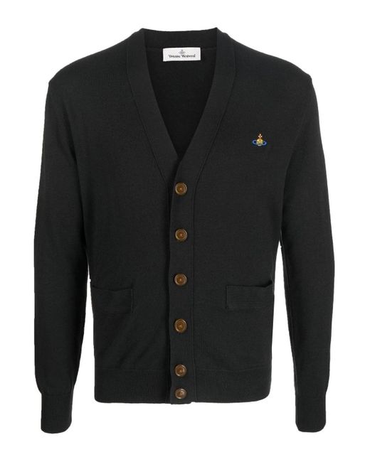 Vivienne Westwood Orb Cardigan in Black 