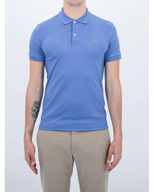 Materials Polo Shirt in Light Blue 