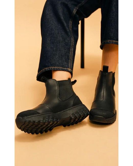 Woden Magda Track Waterproof Rubber Boots in Black Save 13 Lyst