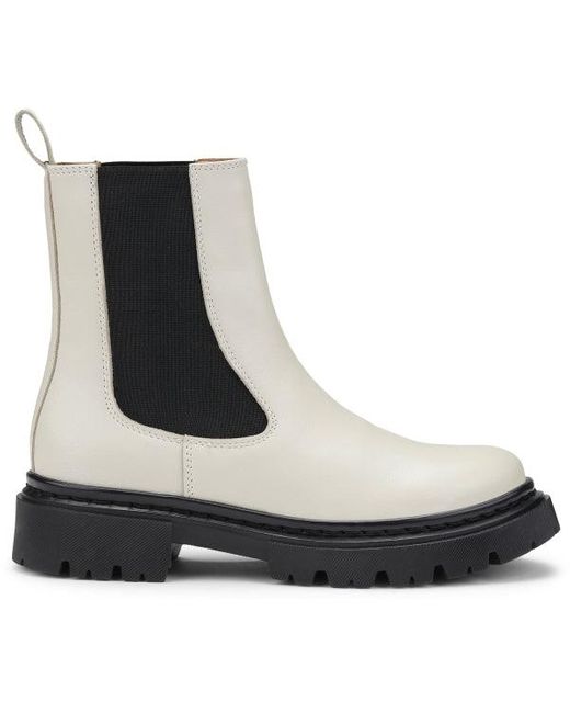 Shoe Biz Copenhagen Leather Alyna Boot- Cream in Black | Lyst