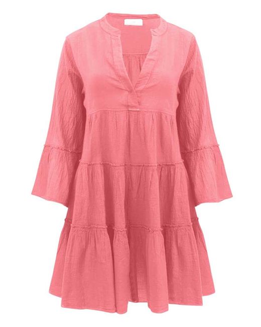 Devotion Twins Cotton Ella Short Dress Light in Pink | Lyst