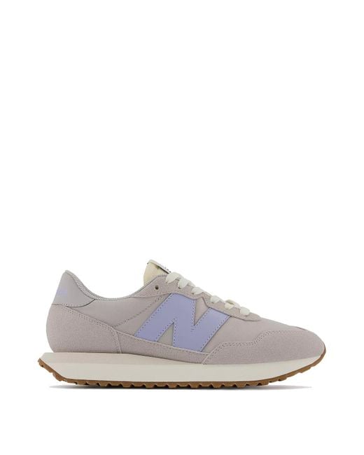 New Balance Suede 237 Trainers Rain Cloud in Blue | Lyst