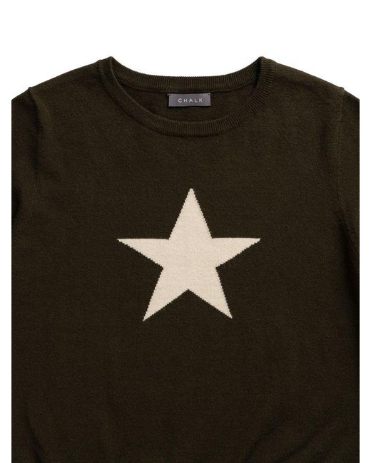 khaki star jumper