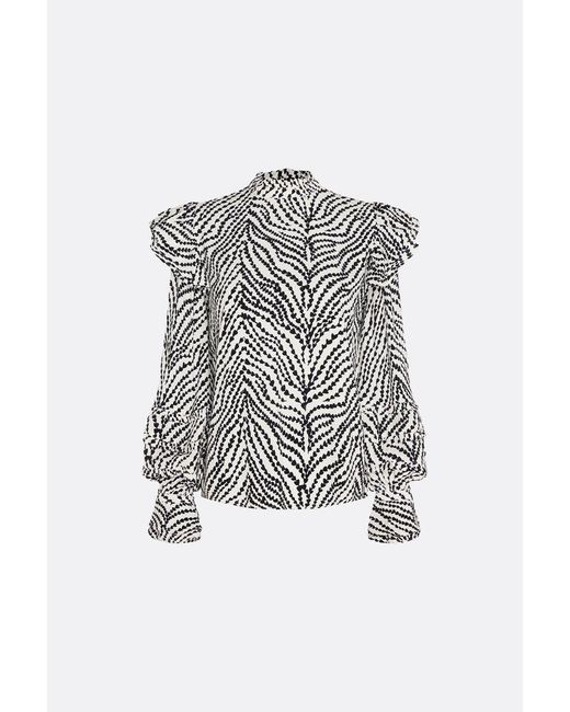 FABIENNE CHAPOT Synthetic Leo Frill Top - Heart Lines in White | Lyst Canada