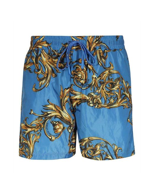 Versace Jeans Couture Costume Da Bagno Con Fantasia Barocca in Blue for Men  | Lyst