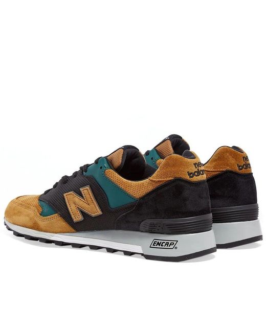 New Balance Suede Made In England M577 Tan, Black & Green Trainers in Blue  for Men - Save 66% | Lyst