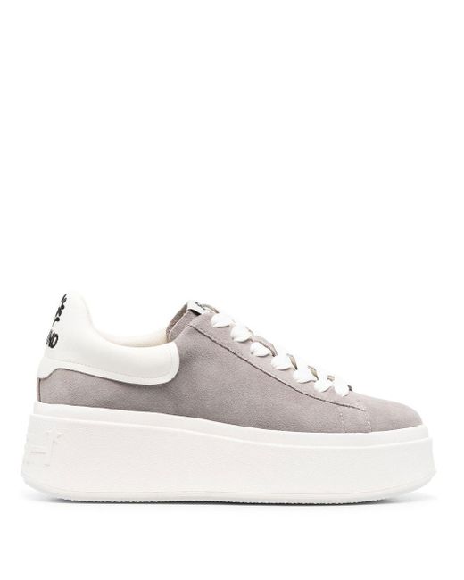 ash moby leather platform sneakers