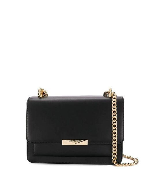 michael kors black leather purse