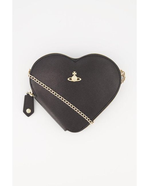 Vivienne Westwood Wo Black Victoria New Heart Crossbody Bag | Lyst Canada