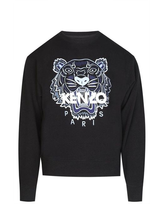 kenzo black tiger sweatshirt mens