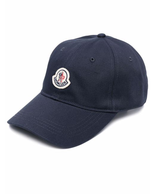 Moncler Cotton Logo Baseball Cap Navy 