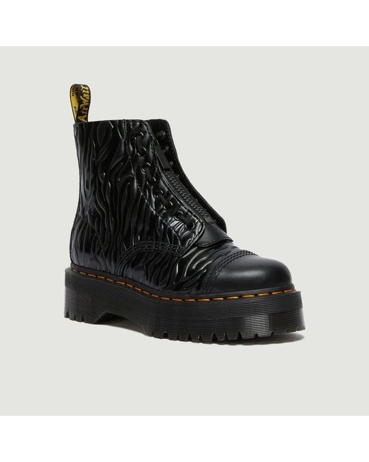 sinclair leather platform boots