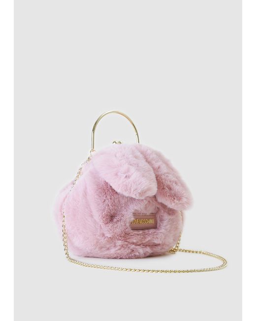 fluffy moschino bag