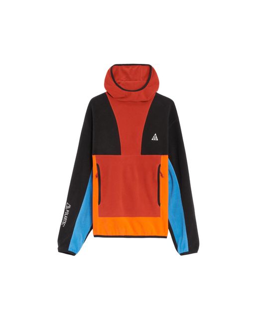Nike Acg X Polartec® Wolf Tree Pullover Fleece Jacket in Orange | Lyst