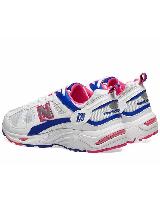 Leather 878 White/pink Sneakers for Men 