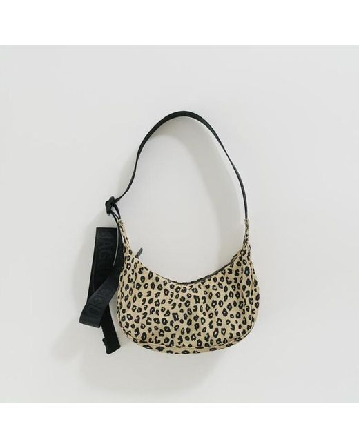 BAGGU Synthetic Honey Leopard Mini Crescent Bag Lyst