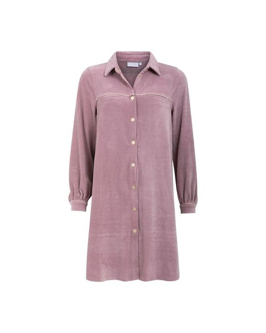 COSTER COPENHAGEN Corduroy Shirt Dress - Tuscany Rose in Purple,Pink  (Purple) - Lyst