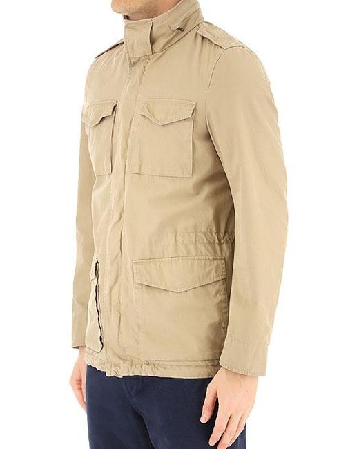 Herno Washed Cotton Field Jacket Beige 