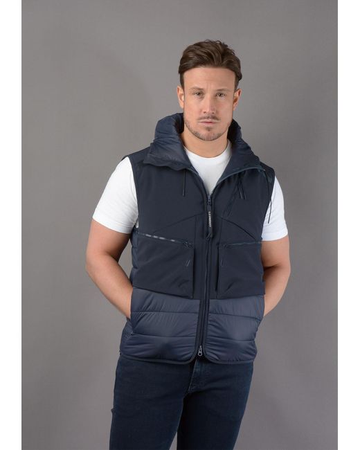 C.P. Company 107a Gilet in Blue for Men | Lyst