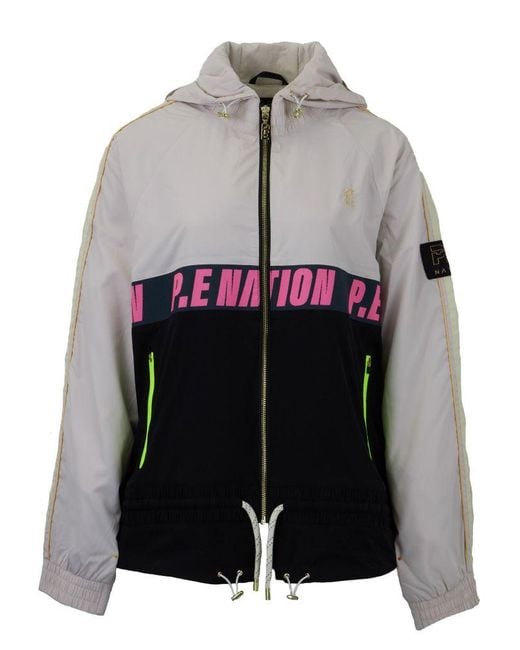 P.E Nation P.e. Nation Man Down Running Jacket In Sand in White Lyst UK