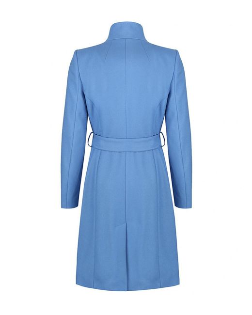 Ted Baker Midi Wool Wrap Coat in Mid 