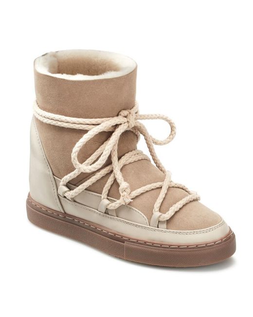 beige sneaker boots