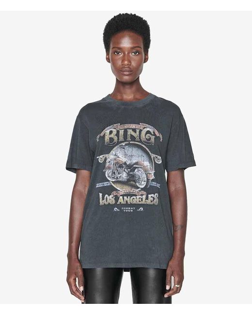 anine bing milo tee black