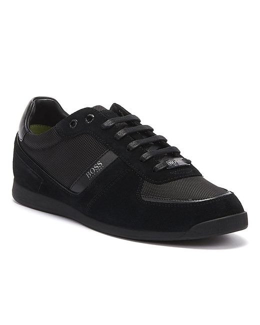 BOSS by HUGO BOSS Glaze Mix Low Trainers in Black for Men | Lyst Canada