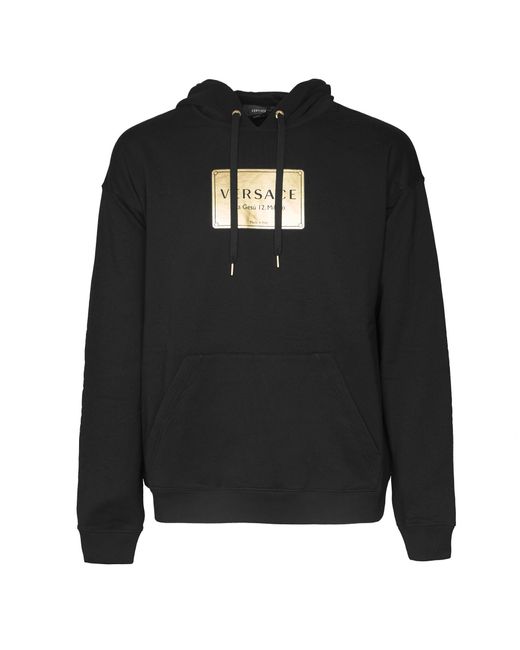 Versace Black Sweatshirt for Men | Lyst