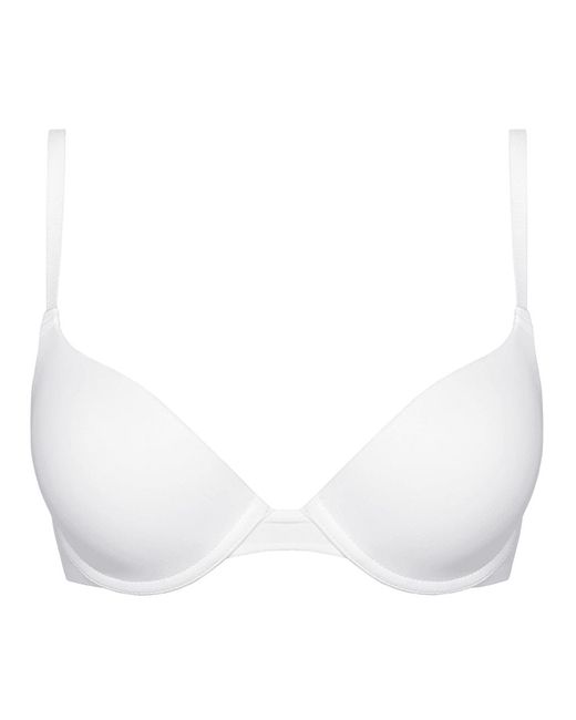 Wonderbra Cotton Ultimate Silhouette T-shirt Bra in White | Lyst