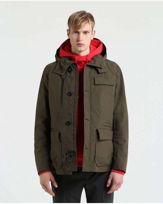 dark green field jacket
