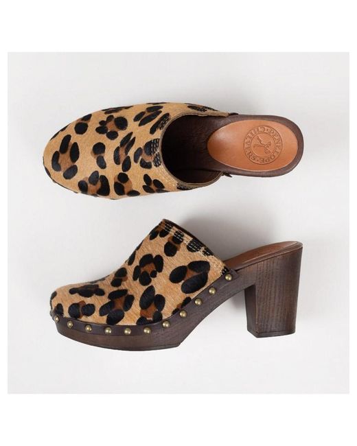 leopard print clogs