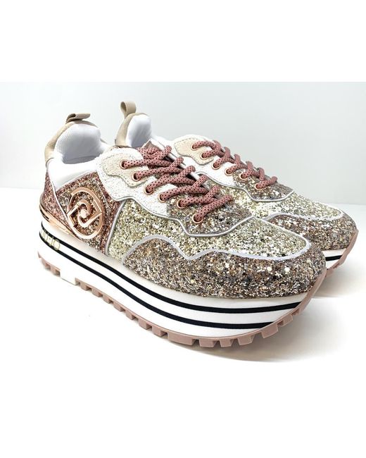 Liu Jo Sneakers Glitter in Red | Lyst