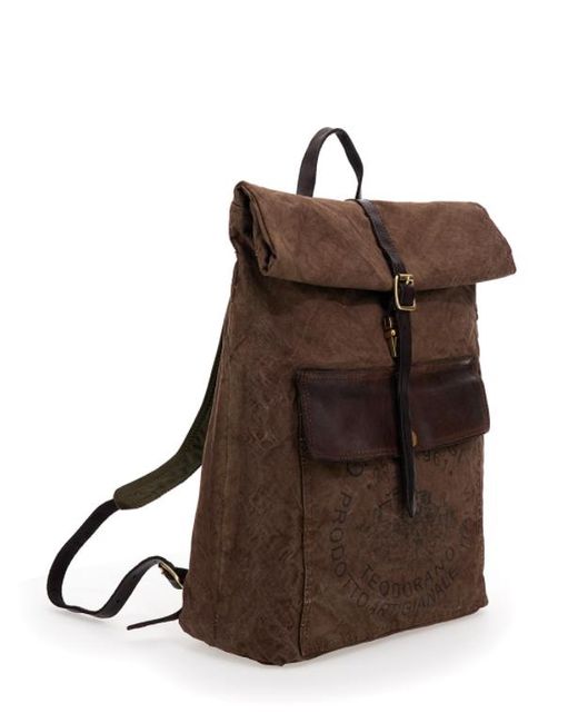 Campomaggi Canvas Rollop Tamerice Backpack in Green for Men | Lyst Australia