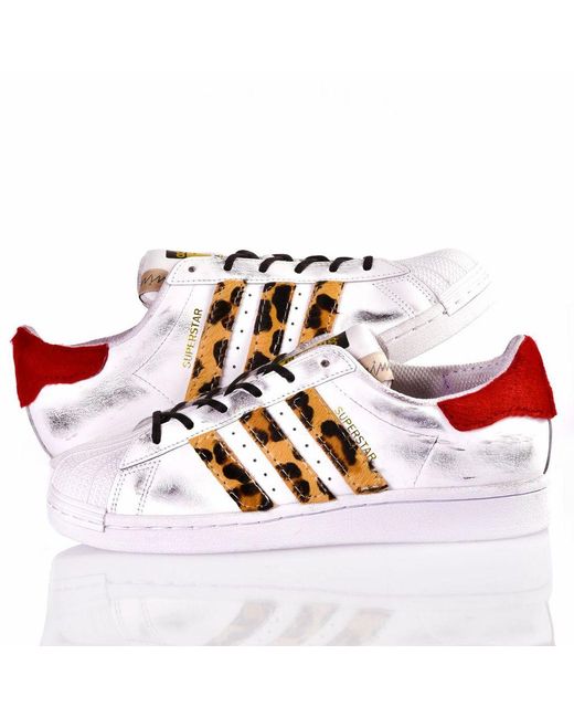 adidas red leopard print trainers